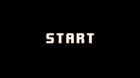 Start text motion graphic. movie, present, presentation, ending text animation with glitch animated on black background. 4k video animated - Powered by Shutterstock - Get 15% off with code: PIKWIZARD15