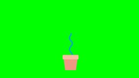 Planting money trees, business investment, growth. Man waters growing money plant seedling with coin flower. Planting and growing money in the pot. Financial growth. 2d flat animation. Alpha channel - Powered by Shutterstock - Get 15% off with code: PIKWIZARD15