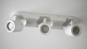 Electric Lighting ceiling loft spot track light. White spotlight. Chandelier on the ceiling. - Powered by Shutterstock - Get 15% off with code: PIKWIZARD15