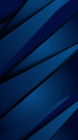Blue stripes abstract technology material motion background. Vertical looped corporate video animation