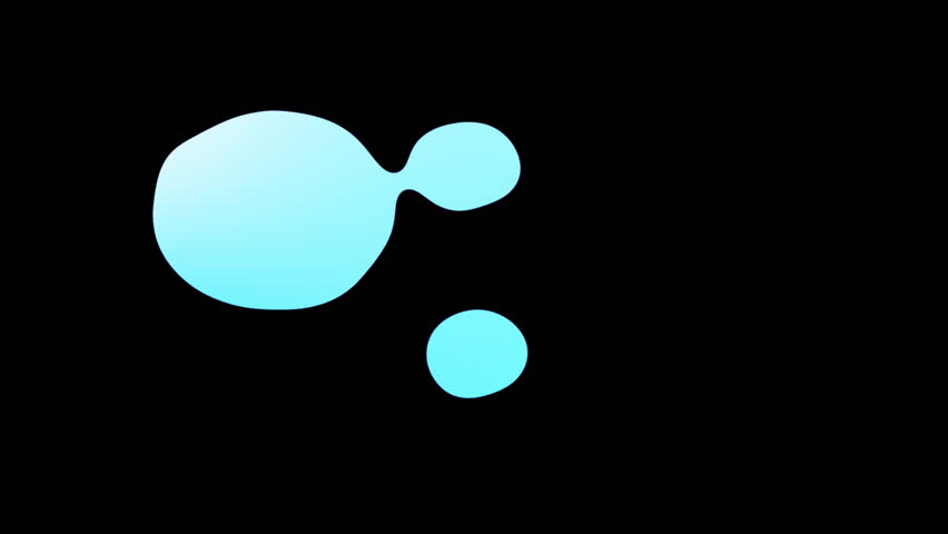 Turquoise swirls of fluid liquid blob animation, gel liquid  bubbles motion graphic textures isolated on black background. - Powered by Shutterstock - Get 15% off with code: PIKWIZARD15