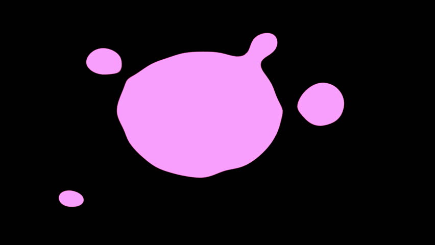 Abstract pink of fluid liquid blob animation, smooth bubbles motion graphic with pink colour isolated on black background. - Powered by Shutterstock - Get 15% off with code: PIKWIZARD15