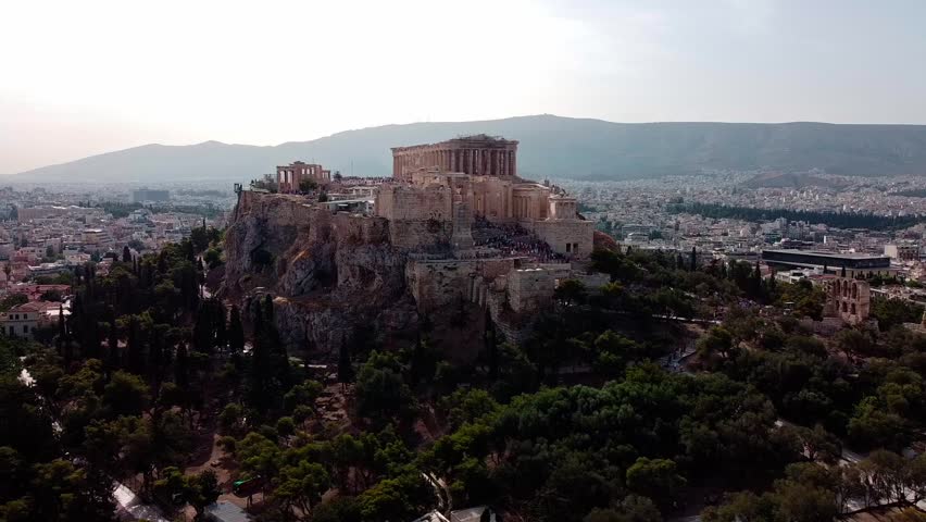 Acropolis of the Parthenon in Athens