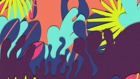 Animation of level up text over vibrant patterned background. Global video game, digital interface, communication, computing and data processing concept digitally generated video. - Powered by Shutterstock - Get 15% off with code: PIKWIZARD15