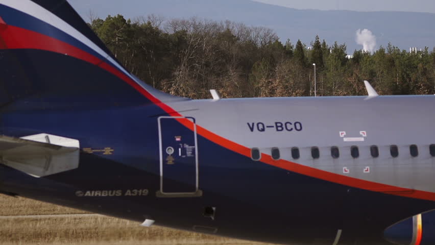 FRANKFURT, GERMANY - FEBRUARY 18: Airbus A319 from russian airline Aeroflot
