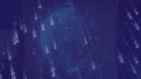 Animation of binary coding over globe. Global business, technology and digital interface concept digitally generated video. - Powered by Shutterstock - Get 15% off with code: PIKWIZARD15