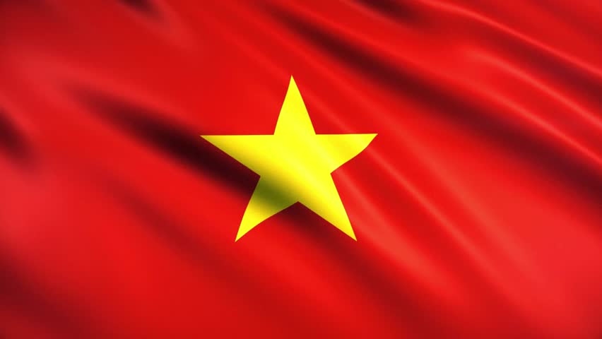 Vietnam Flag Animation (Close-up) 4k Video

