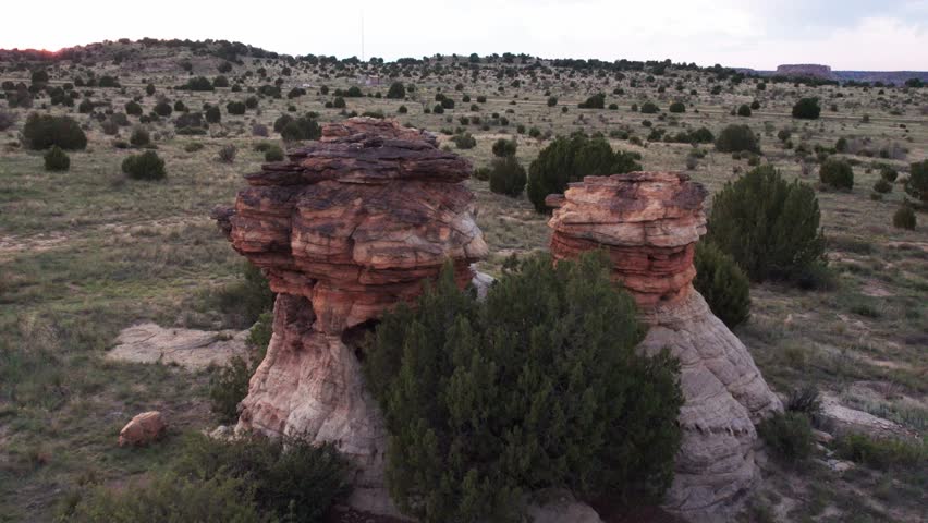 Oklahoma Panhandle Mesa Aerial Sunset