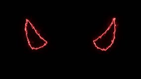 Animation of red devil horn flames with a transparent background. alpha channel. Concept of good and evil. Suitable for videos such as about Halloween, mystical - Powered by Shutterstock - Get 15% off with code: PIKWIZARD15