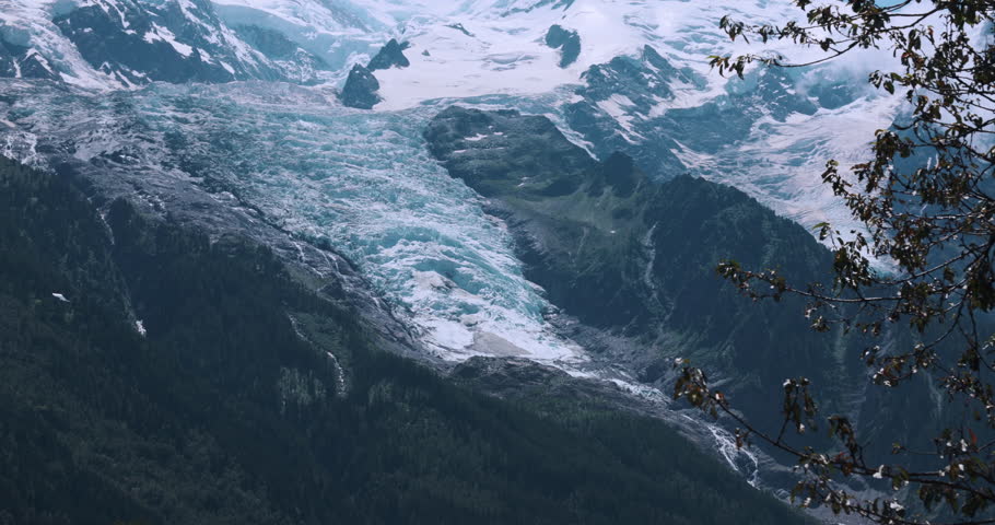 The Epic Peak Of The Chamonix Mont Blanc Mountains Among The Clouds, France