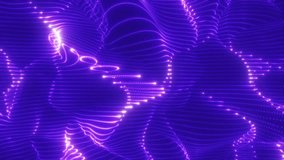 Abstract purple neon waves, futuristic glowing lines and dots, dynamic digital flow, technological background, - Powered by Shutterstock - Get 15% off with code: PIKWIZARD15