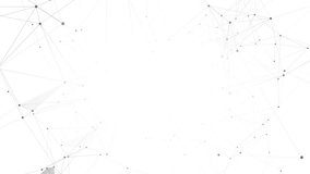 Abstract plexus technology background from animated lines and dots. Polygonal or geometric modern futuristic background. Copy space for text or logo. 4k Animation. - Powered by Shutterstock - Get 15% off with code: PIKWIZARD15