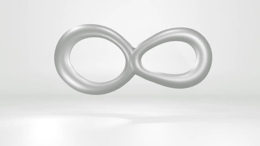 infinity background animation with metallic style