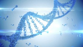 Animation of digital data processing over dna strand. Global science, connections, computing and data processing concept digitally generated video. - Powered by Shutterstock - Get 15% off with code: PIKWIZARD15