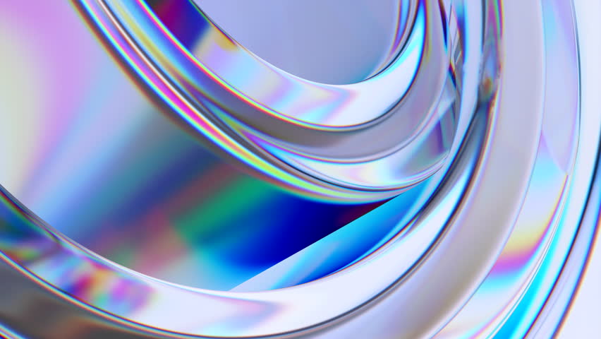 Abstract colorful background, 4k seamless looping animation, 3d render