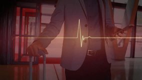 Animation of data processing over caucasian businessman using smartphone. Global finance, business, connections, computing and data processing concept digitally generated video. - Powered by Shutterstock - Get 15% off with code: PIKWIZARD15