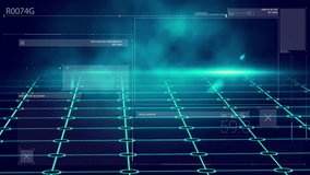 Animation of digital data processing and text over grid. Global digital interface, connections, computing and data processing concept digitally generated video. - Powered by Shutterstock - Get 15% off with code: PIKWIZARD15