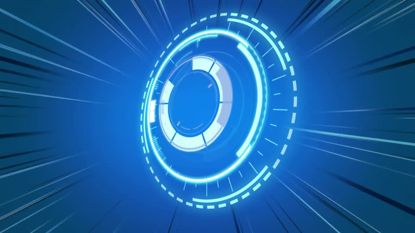 Animation of digital data processing over scope scanning on blue background. Global connections, computing and data processing concept digitally generated video. - Powered by Shutterstock - Get 15% off with code: PIKWIZARD15