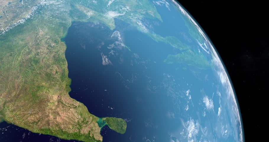 Bay of Bengal in planet earth. Aerial view