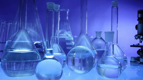 Laboratory Beakers Drug Development Concept Stock Photo 1861210900 