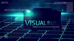 Animation of digital data processing and text over grid. Global digital interface, connections, computing and data processing concept digitally generated video. - Powered by Shutterstock - Get 15% off with code: PIKWIZARD15