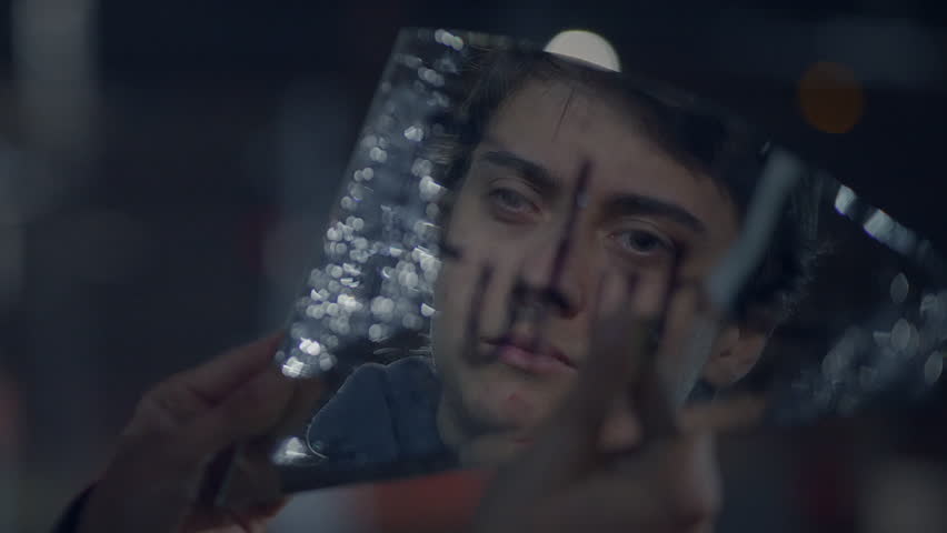 Discover your true self through art with a broken mirror fragment, enhancing introspection and mood