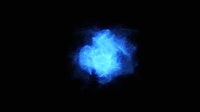Bright glowing abstract energy motion. Blue energy blob of shiny cosmic particles. 3d orb energy flow. Energy waves forming a 3d sphere in space. Science, future technology, power generation. 4k. - Powered by Shutterstock - Get 15% off with code: PIKWIZARD15