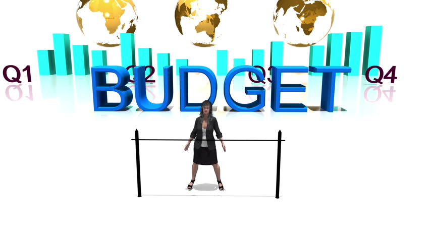 Business Woman Limbos the Budget!