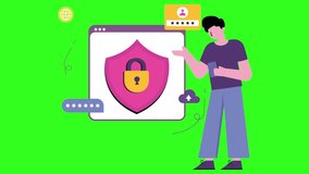 Cloud computing network, Cloud data storage, Website hosting, data protection technology, cloud data analysis - 2D animation video clip - Powered by Shutterstock - Get 15% off with code: PIKWIZARD15