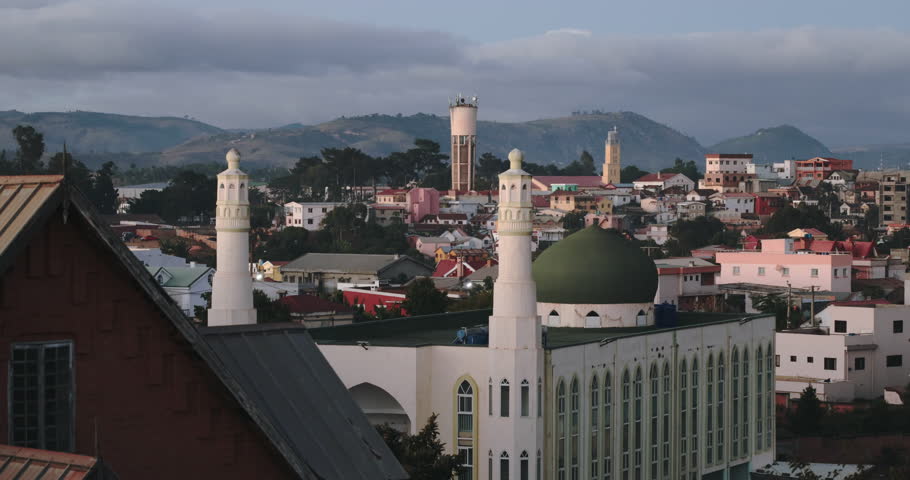 Panorama Of Residential Buildings In Antananarivo In The Evening, Madagascar
