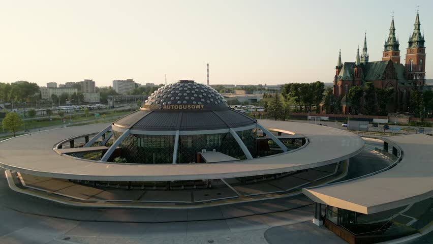 Bus Station Kielce Dworzec Autobusowy Aerial View