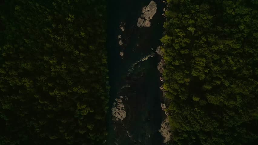 Beautiful Drone Aerial of Cumberland Falls, Little Niagara, Niagara of the South, Kentucky