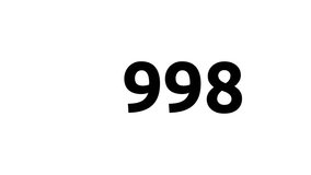 Simple count-up animation from 0 to 1000. White, black, Green Screen background. Smooth and elegant animations that start and end gently with ease-in and ease-out transitions. 4K Motion Graphics - Powered by Shutterstock - Get 15% off with code: PIKWIZARD15