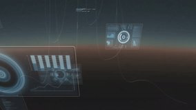 Animation of data processing with scope scanning on black background. Global technology, computing and digital interface concept digitally generated video. - Powered by Shutterstock - Get 15% off with code: PIKWIZARD15