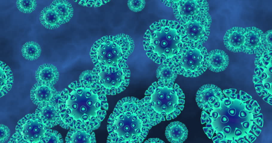 Medical, bacteria and microscopic virus molecules for science research with germs, dna and microbiome. Genes, cells and abstract and fungi particles for immune system study with antigen innovation.