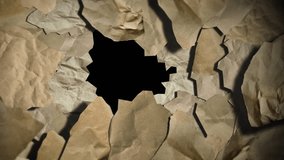 Paper shred transition overlay reveal the background, stop motion animation, luma matte - Powered by Shutterstock - Get 15% off with code: PIKWIZARD15