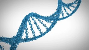 Animation of scientific data processing over dna strand on white background. Global science, research, connections, computing and data processing concept digitally generated video. - Powered by Shutterstock - Get 15% off with code: PIKWIZARD15