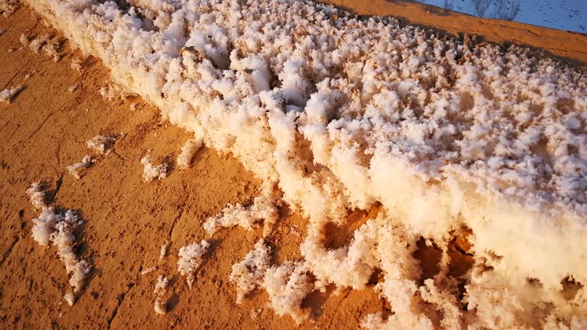 The snow on the dunes is in the great northwest.
