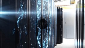 Animation of network of connections with heart icons and data processing over computer servers. Global connections, computing and data processing concept digitally generated video. - Powered by Shutterstock - Get 15% off with code: PIKWIZARD15