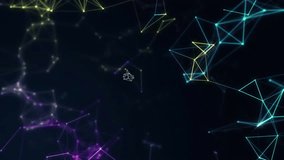Animation of network of connections and data processing over world map. Global connections, computing and data processing concept digitally generated video. - Powered by Shutterstock - Get 15% off with code: PIKWIZARD15