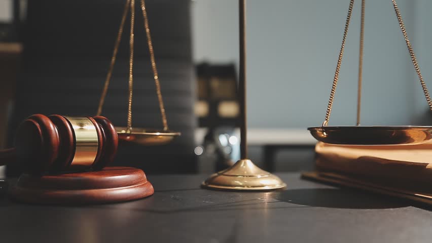 Lawyer or judge consult having team meeting at law office. Law and Legal services concept.