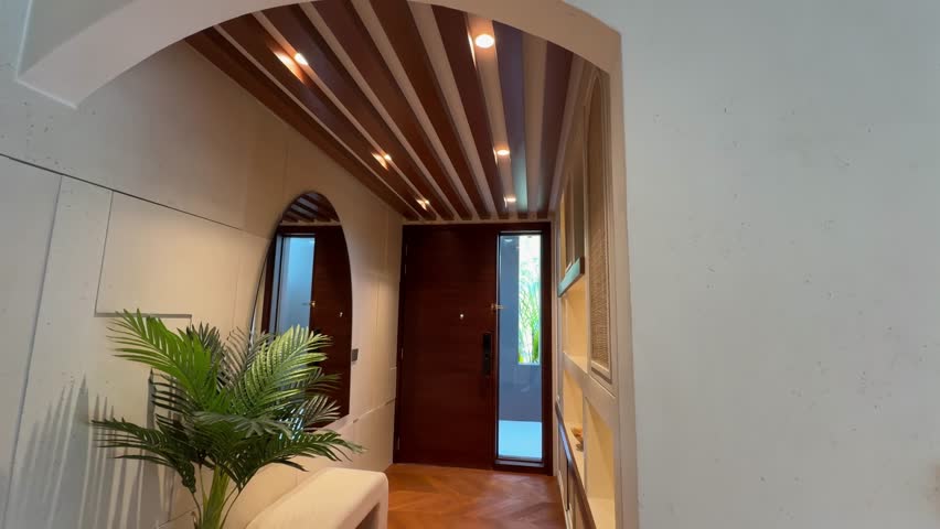 Corridor in a chic expensive private villa in Dubai