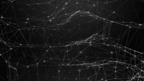 Animation of network of connections over smoke trails. Pattern, shapes, technology and digital interface concept digitally generated video. - Powered by Shutterstock - Get 15% off with code: PIKWIZARD15