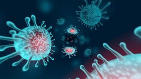 A 3D animation of covid-19 virus endless pattern background - Powered by Shutterstock - Get 15% off with code: PIKWIZARD15