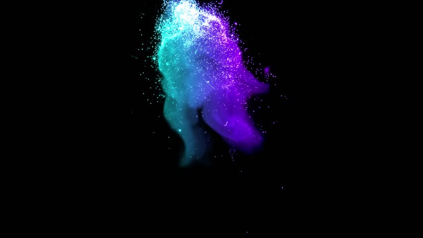 Magic spell in a black background.