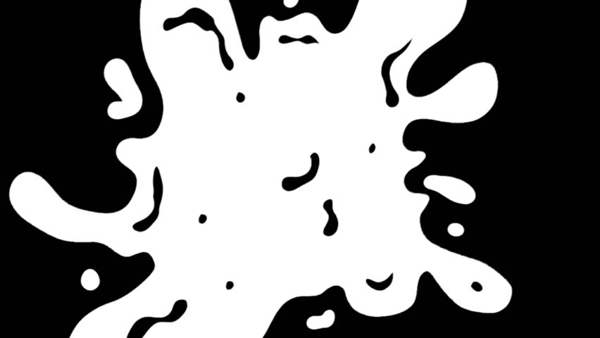 White fluid transitions loop animation
