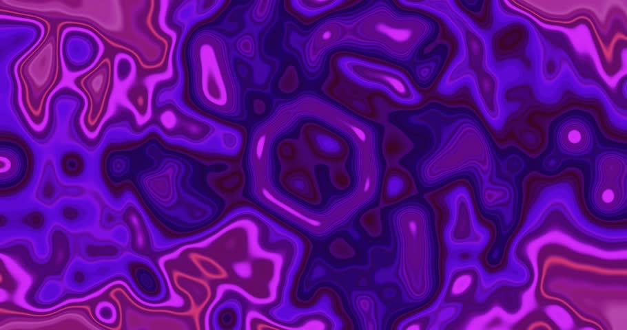 An abstract animated illustration loop of psychedelic color and lights effects, psychedelic trips background