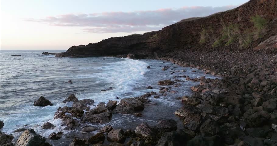 Reunion Island, Town, Cliff, Ocean, Coastline, Scenic, Seaside, Tropical, Destination, Travel, Waves, Blue Water, Beach, Island Life, Horizon, Rock Formation, Tourism, Exotic, Landscape, Natural Beaut