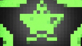 A pixel art of a green spaceship against a black backdrop, showcasing retro-inspired design and nostalgia for classic video games - Powered by Shutterstock - Get 15% off with code: PIKWIZARD15