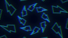 Colorful arrows in various shapes and directions form a captivating circular pattern in this intriguing image - Powered by Shutterstock - Get 15% off with code: PIKWIZARD15